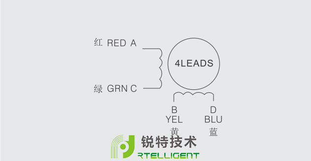 110系列两相步进电机接线图